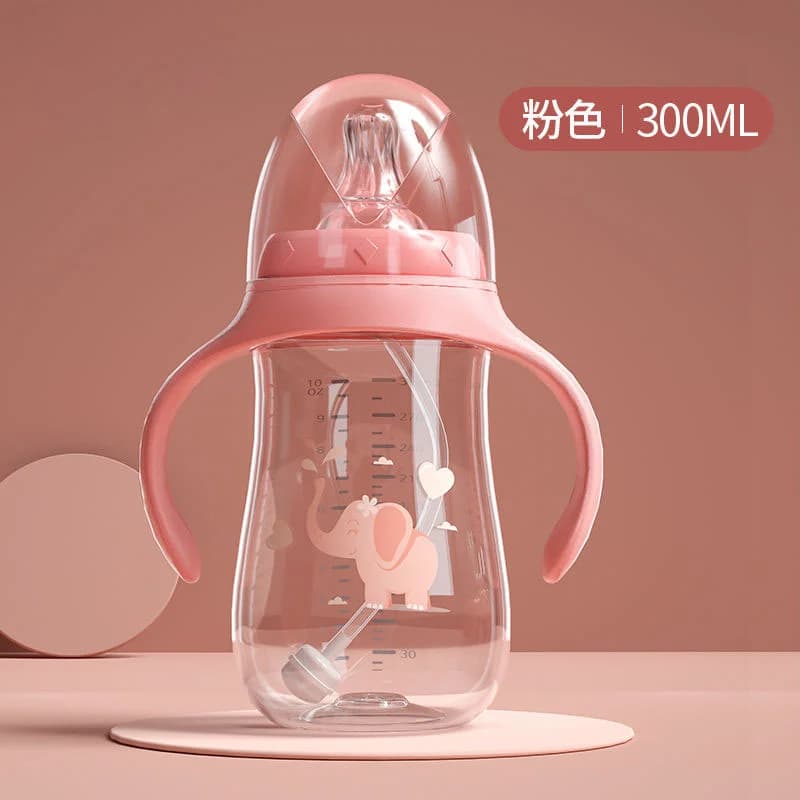Gourde bébé - Biberon douceur rose