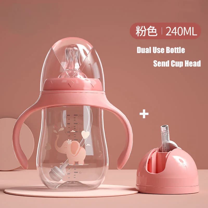 Gourde bébé - Tasse éléphant rose